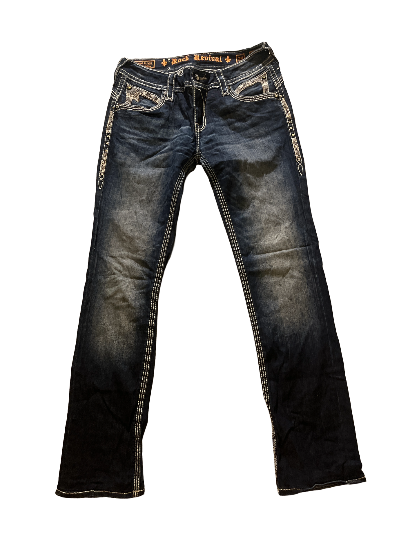 Rock Revival Straight Jeans - Storlek 29 (M)