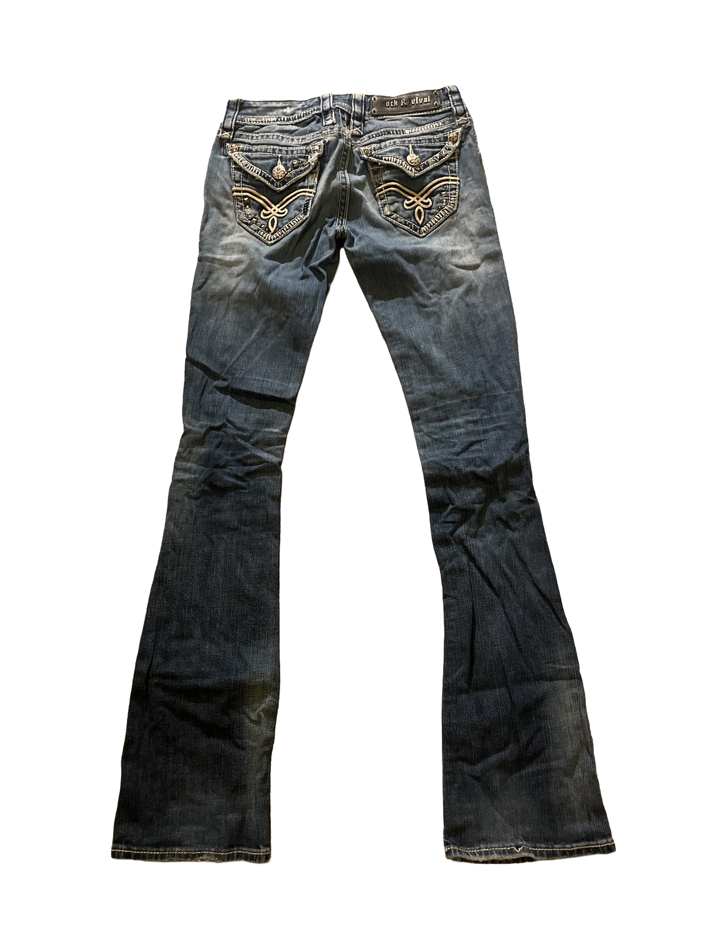 Rock Revival Flare Jeans - Storlek 24 (S)