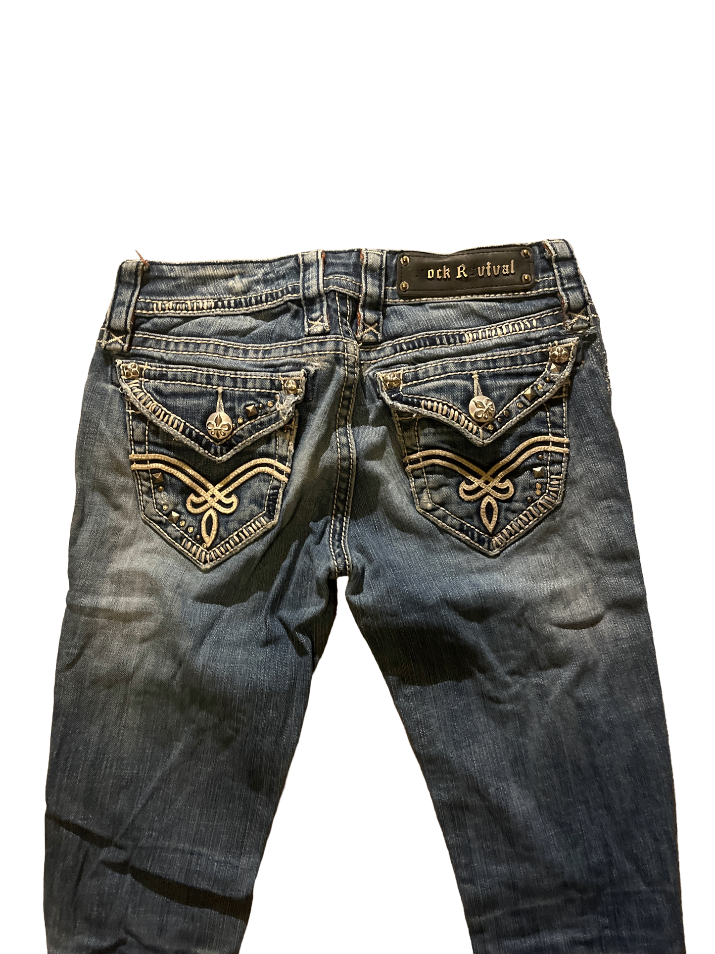 Rock Revival Flare Jeans - Storlek 24 (S)