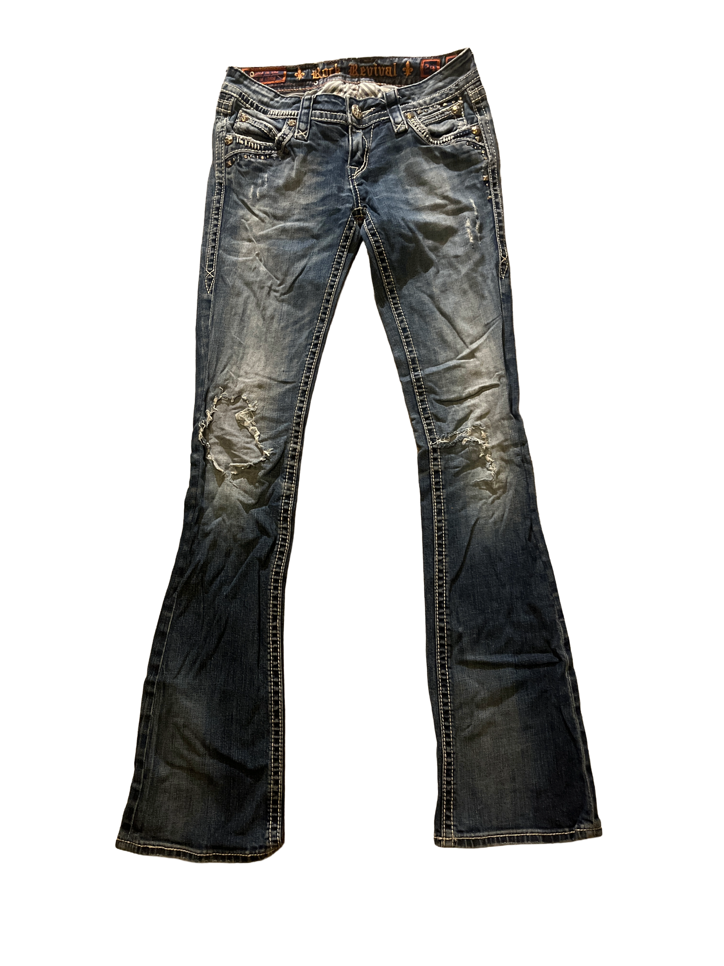 Rock Revival Flare Jeans - Storlek 24 (S)