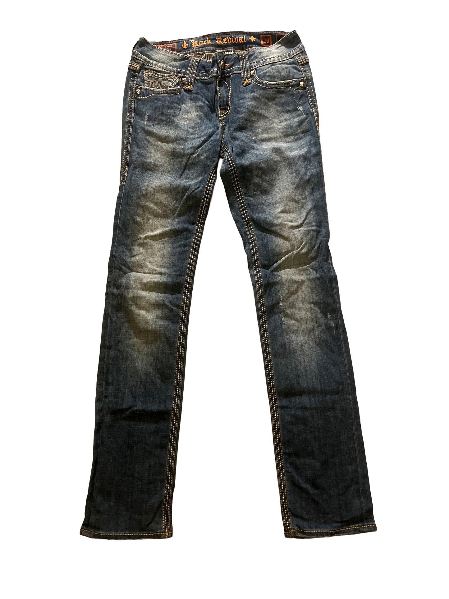 Rock Revival Straight Jeans - Storlek 29 (M)