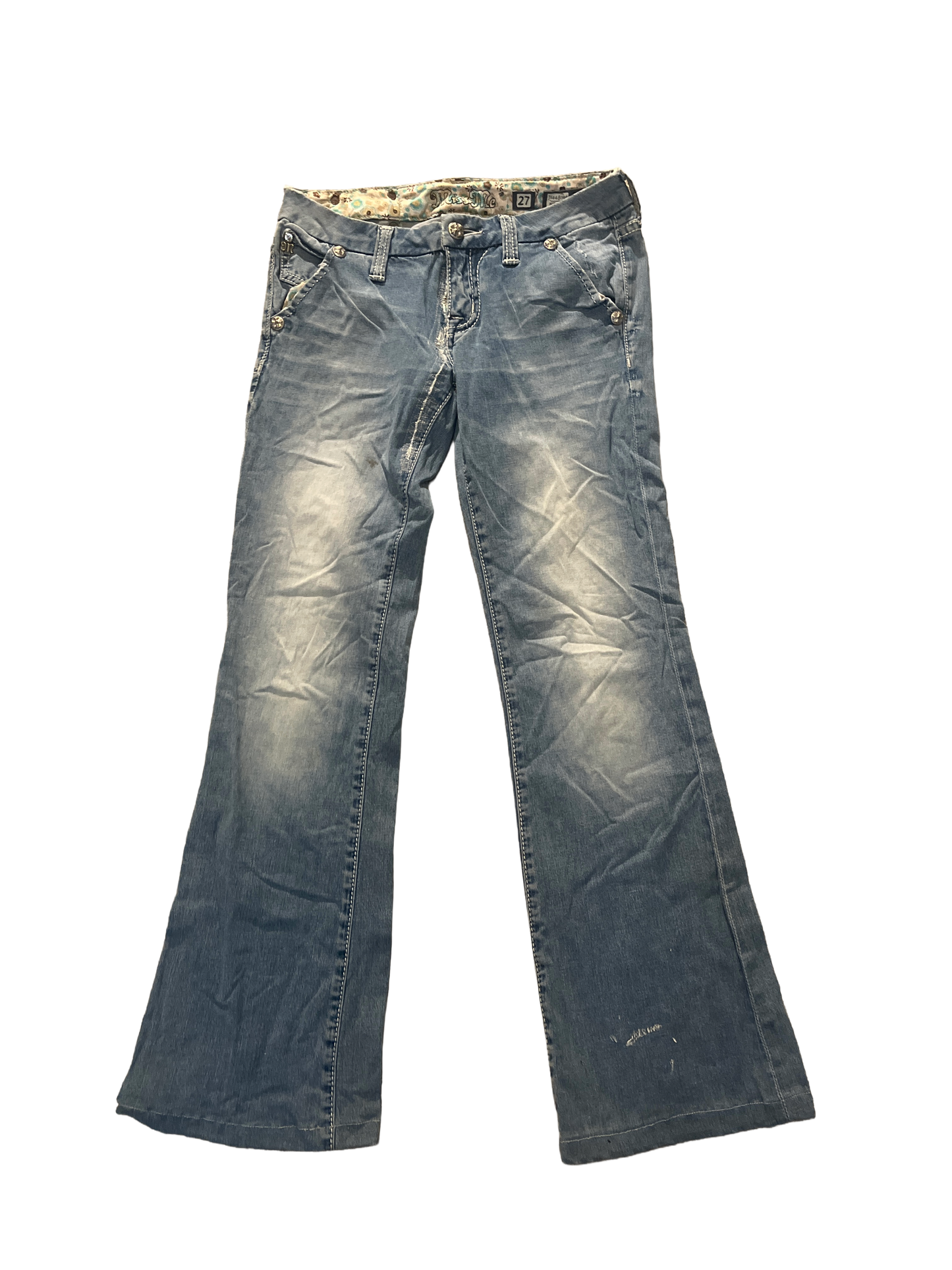 Miss Me Wide Leg Jeans - Storlek 27 (S)