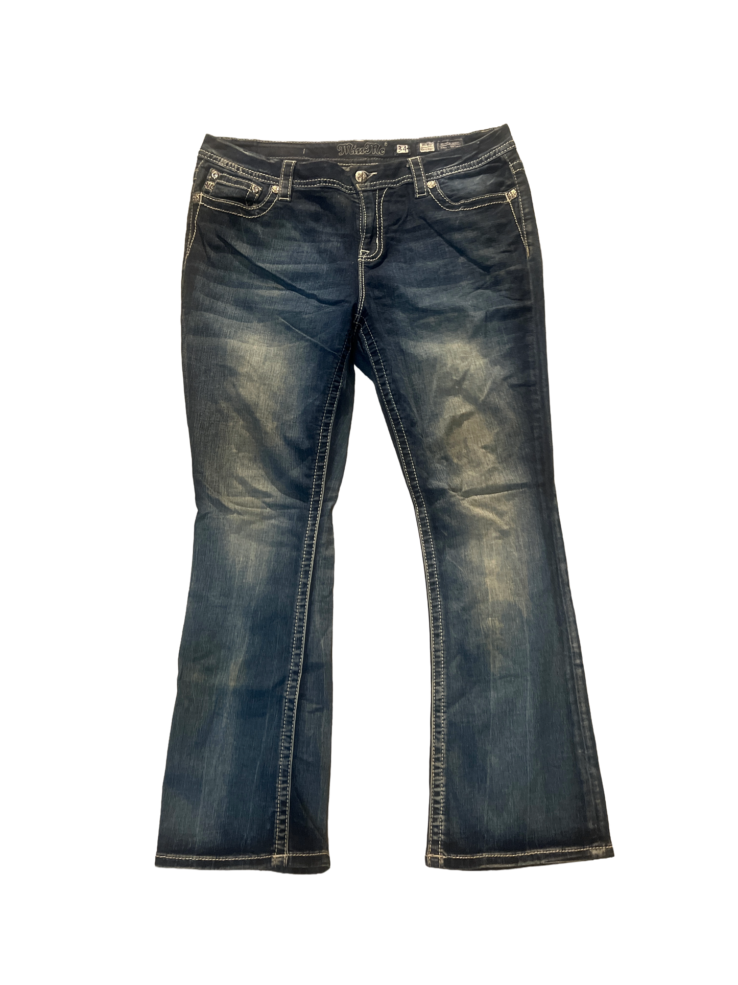 Miss Me Easy Boot Jeans - Storlek 34 (XL)