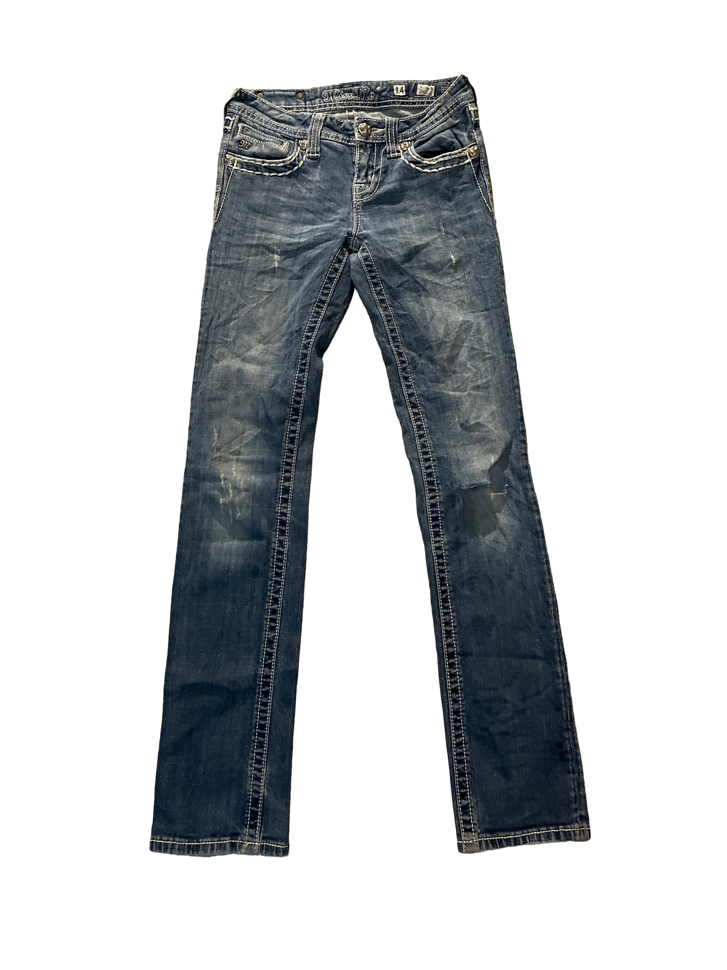 Miss Me Straight Jeans - Storlek 14 (Barnstorlek, XXS/XS)