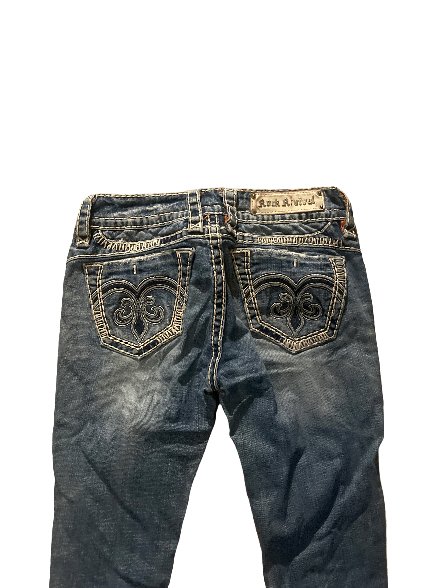 Rock Revival Straight Jeans - Storlek 26 (S)