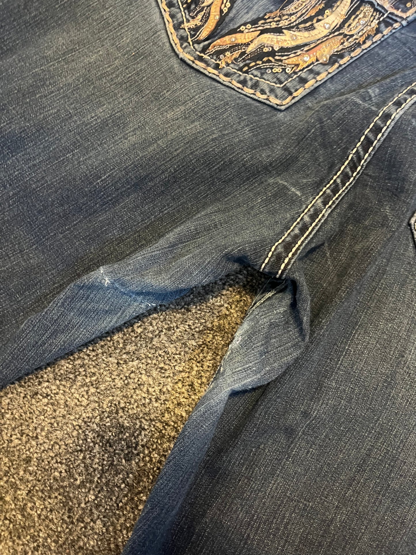 Miss Me Boot Easy Jeans - Storlek 36 (XL)