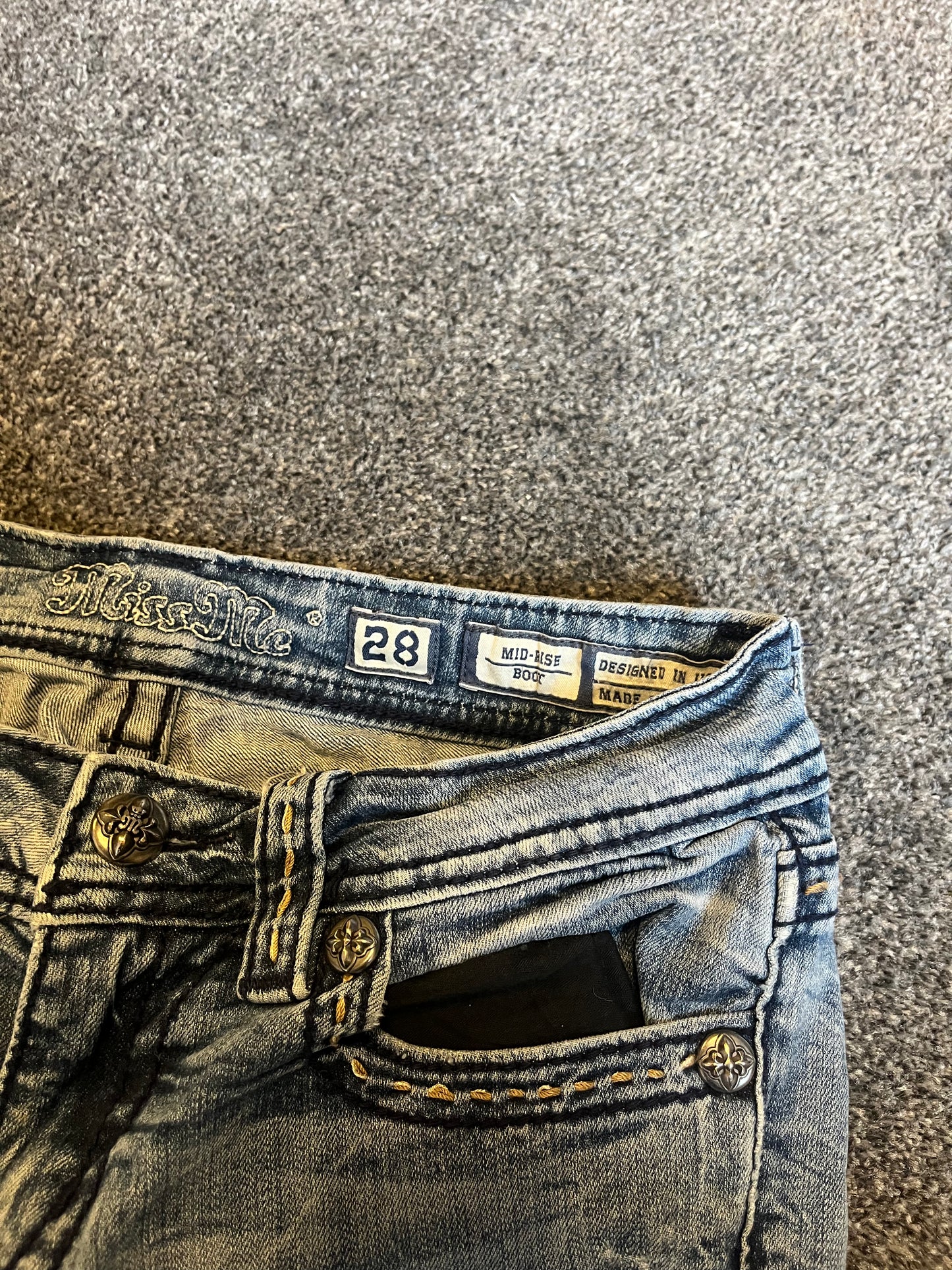 Miss Me Boot Jeans - Storlek 28 (S)