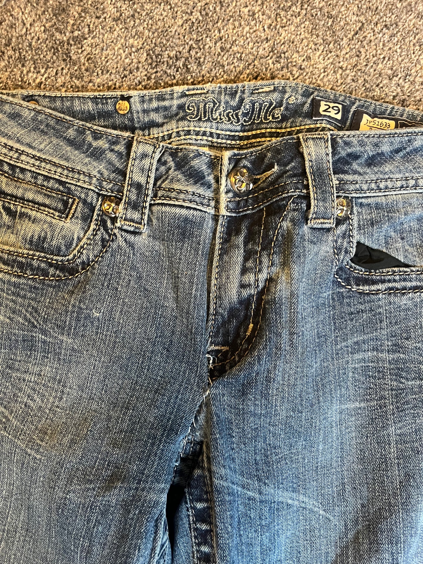 Miss Me Boot Jeans - Storlek 29 (M)