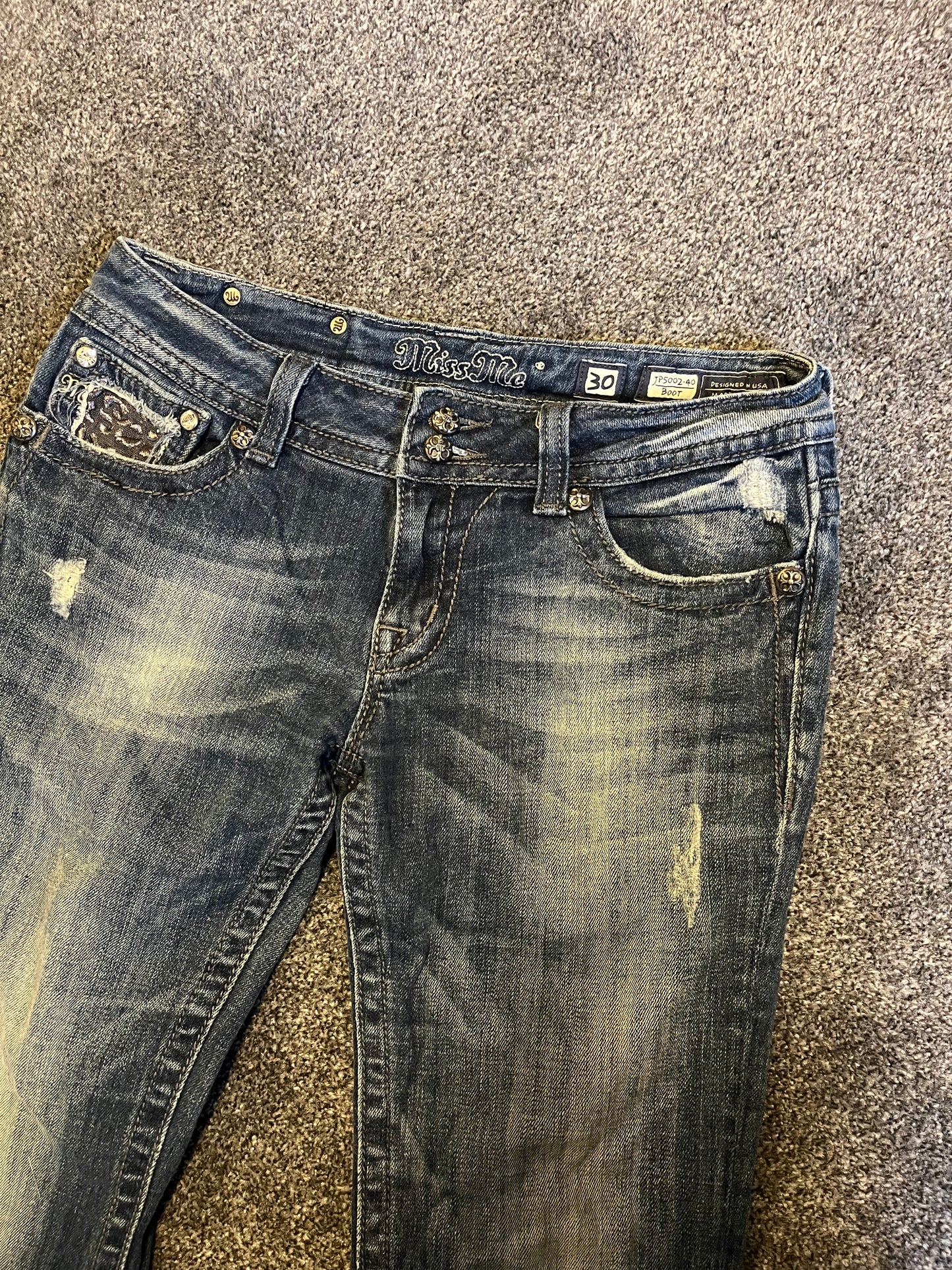 Miss Me Boot Jeans - Storlek 30 (M)