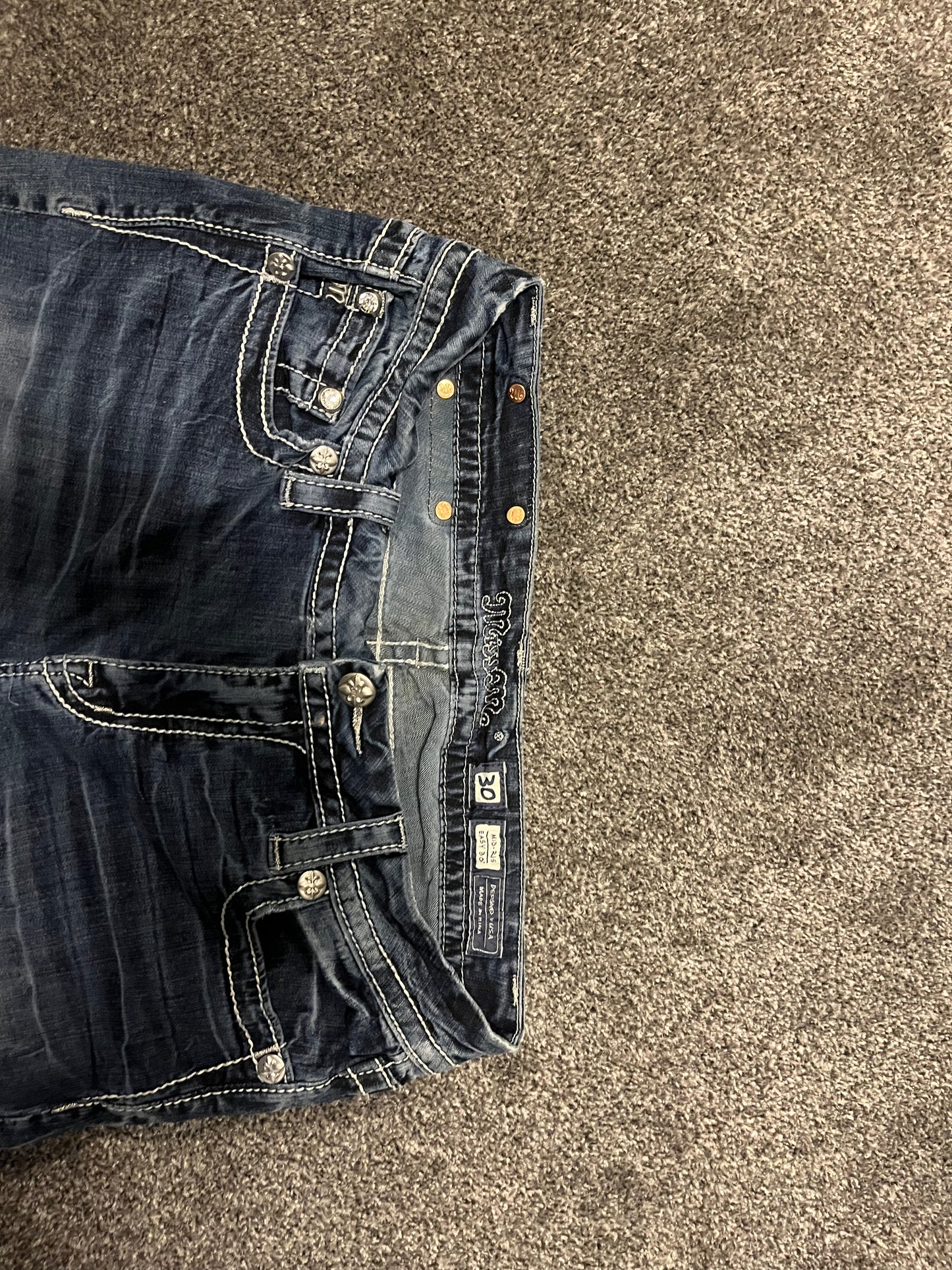 Miss Me Easy Boot Jeans - Storlek 30 (M)