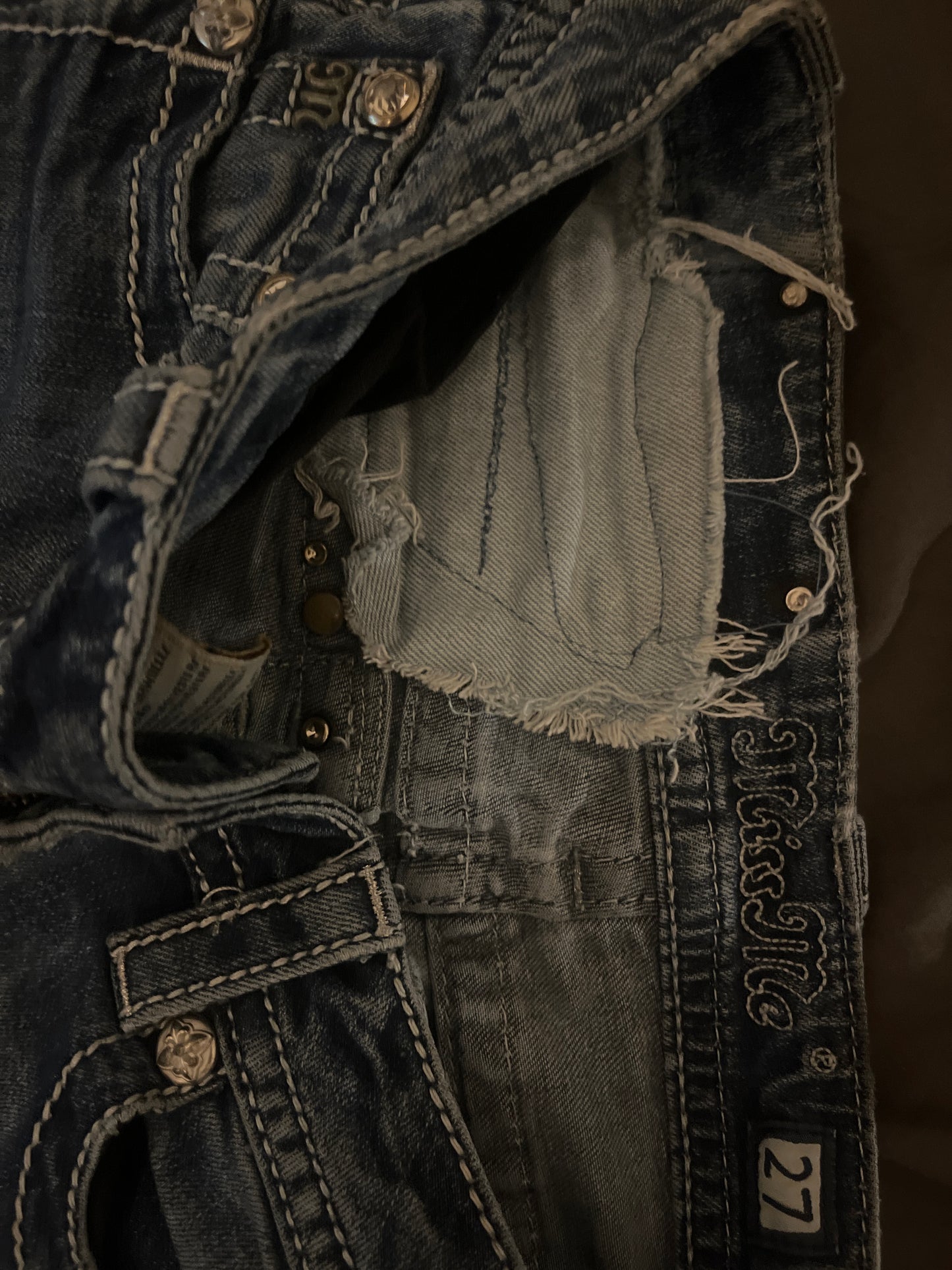 Miss Me Flare Jeans - Storlek 27 (S/M)