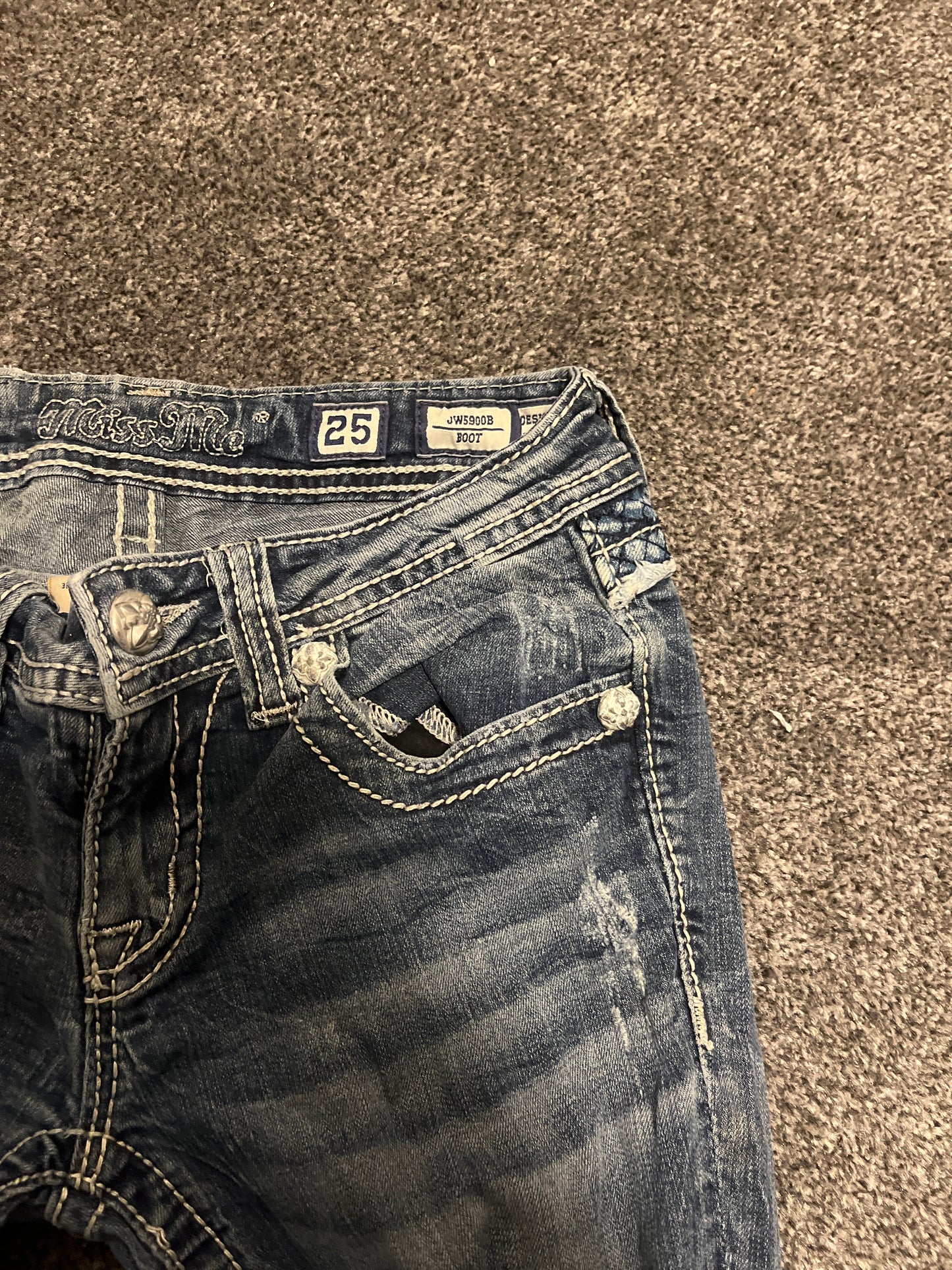 Miss Me Boot Jeans - Storlek 25 (XXS)