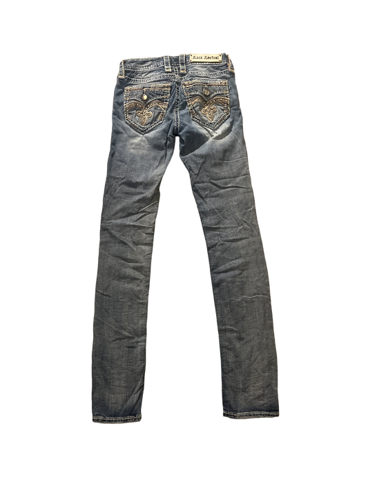 Rock Revival Straight Jeans - Storlek 24 (XS)