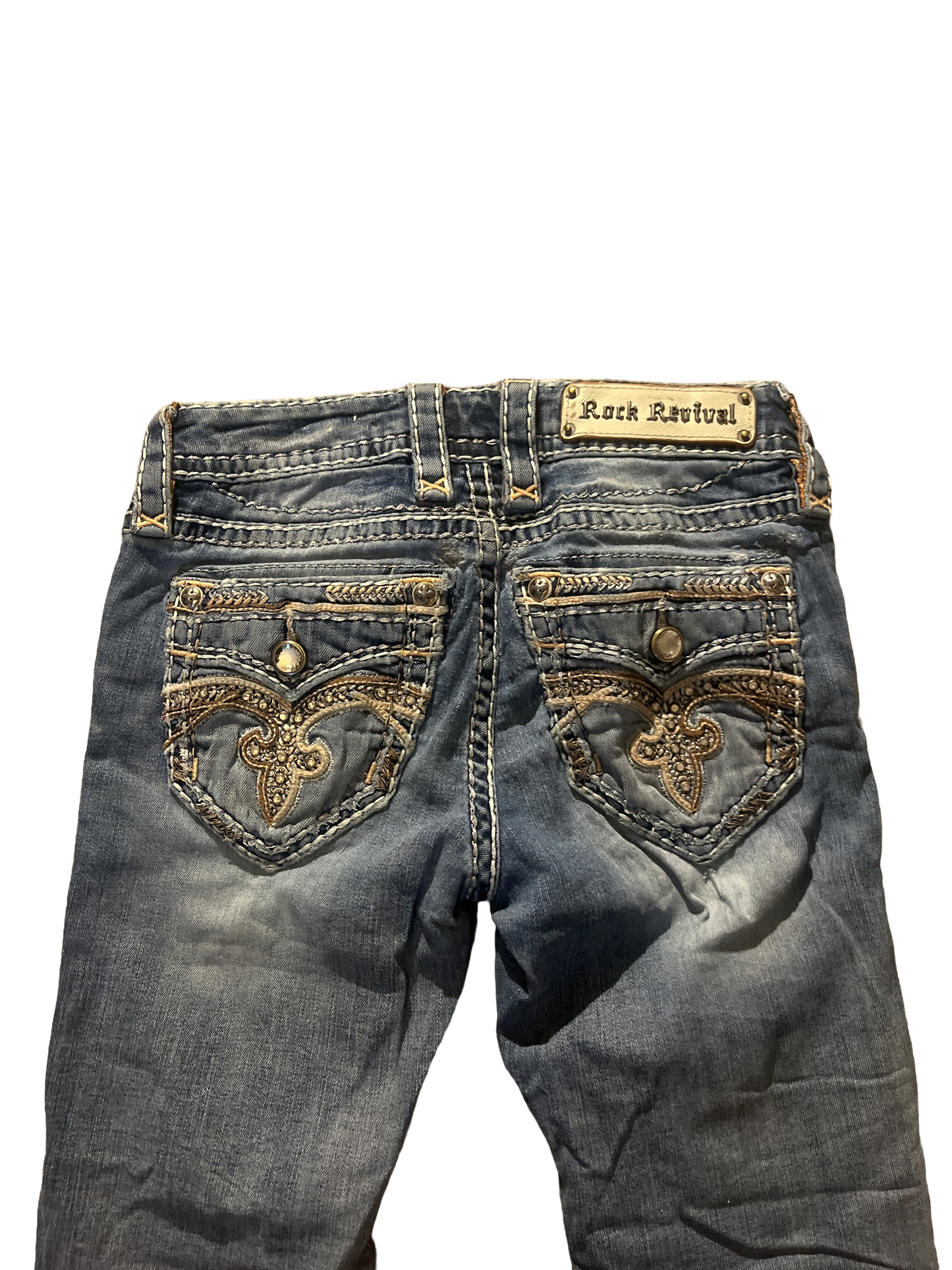 Rock Revival Straight Jeans - Storlek 24 (XS)