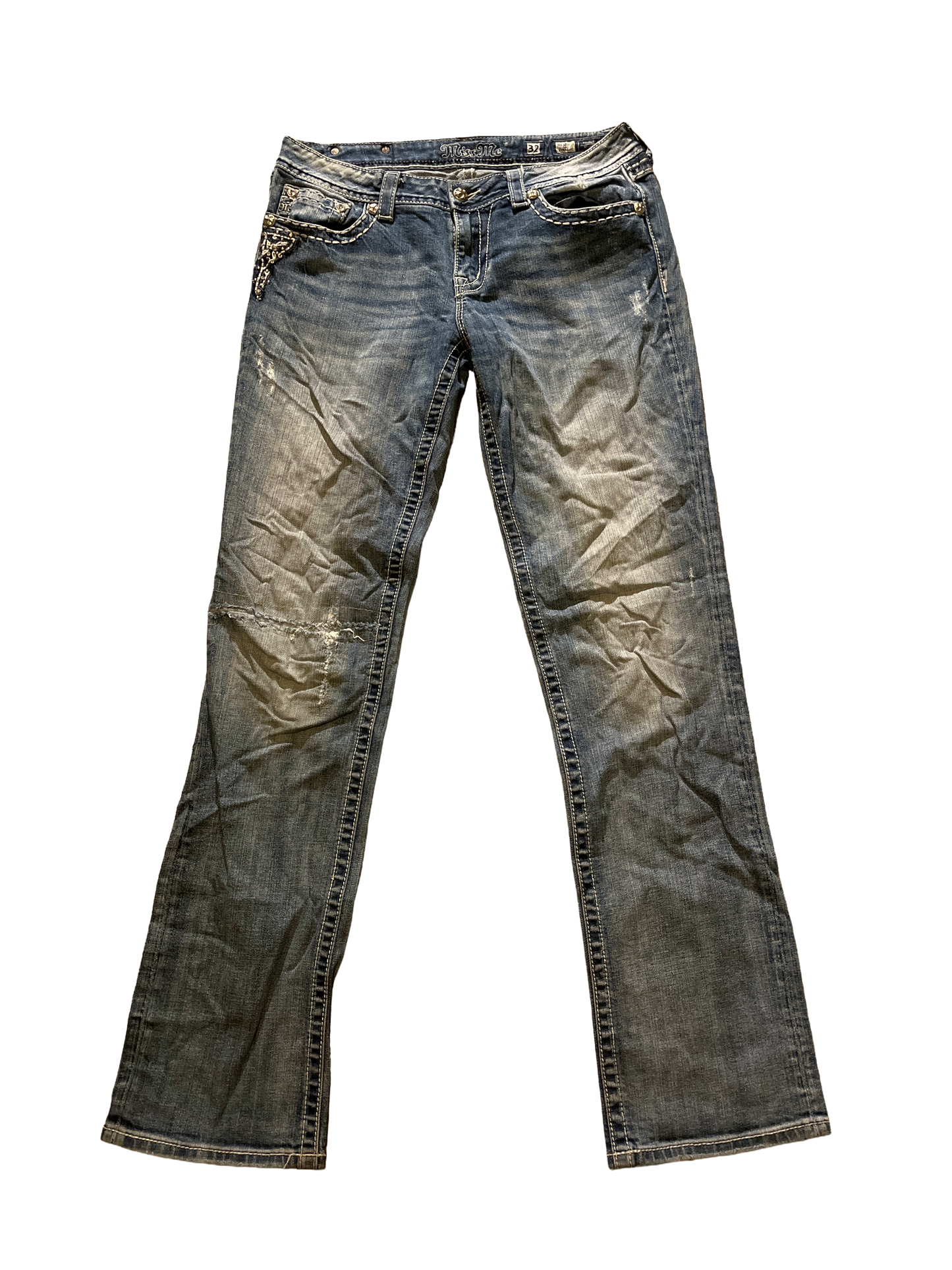 Miss Me Straight Jeans - Storlek 32 (M)
