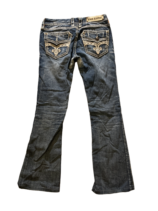 Rock Revival Flare Jeans - Storlek 29 (S/M)