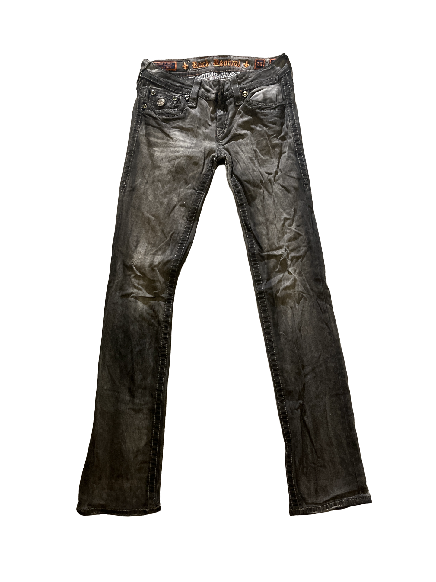 Rock Revival Straight Jeans - Storlek 29 (S)