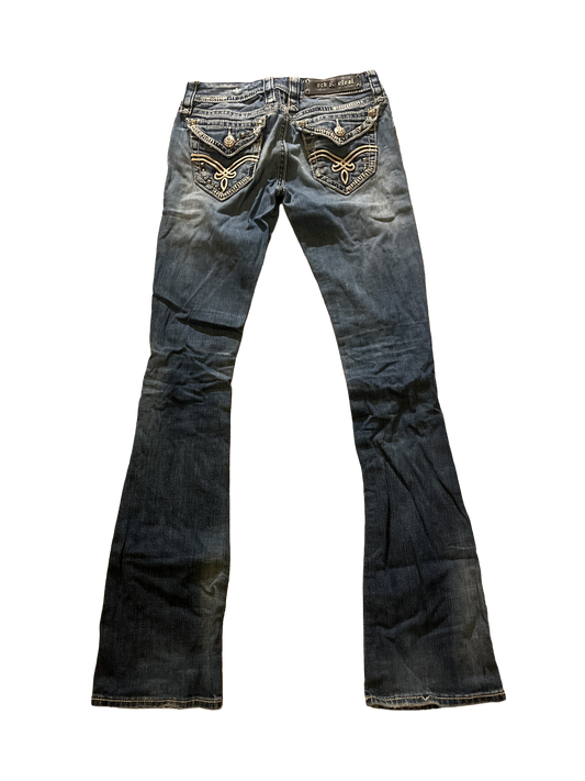 Rock Revival Flare Jeans - Storlek 24 (S)