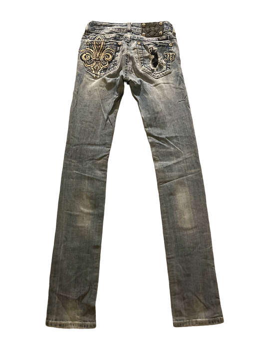 Miss Me Straight Jeans - Storlek 25 (XS)