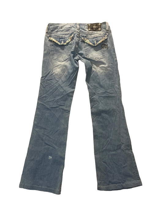 Miss Me Wide Leg Jeans - Storlek 27 (S)