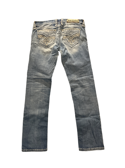 Rock Revival Straight Jeans - Storlek 29 (M/L)