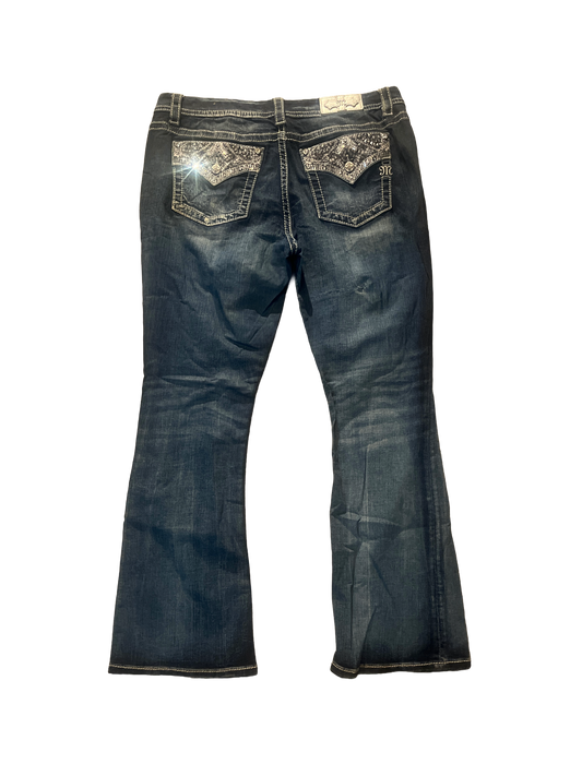 Miss Me Easy Boot Jeans - Storlek 34 (XL)