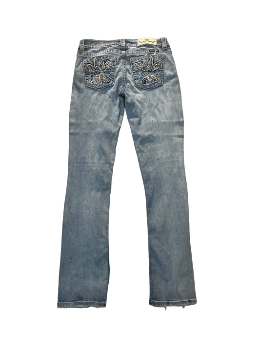 Miss Me Slim Boot Jeans - Storlek 27 (S/M)