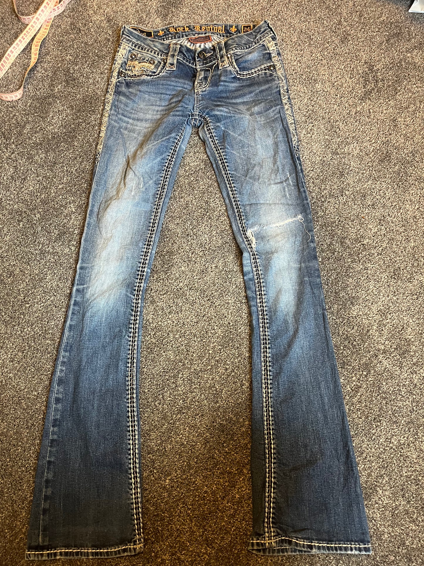 Rock Revival Boot Jeans - Storlek 24 (XS)