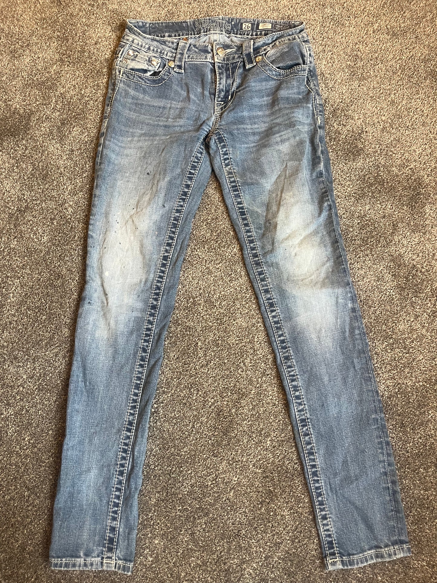 Miss Me Skinny Jeans - Storlek 26 (S)