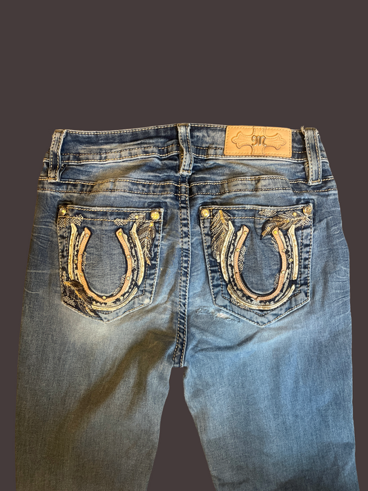 Miss Me Boot Jeans - Storlek 28 (S)