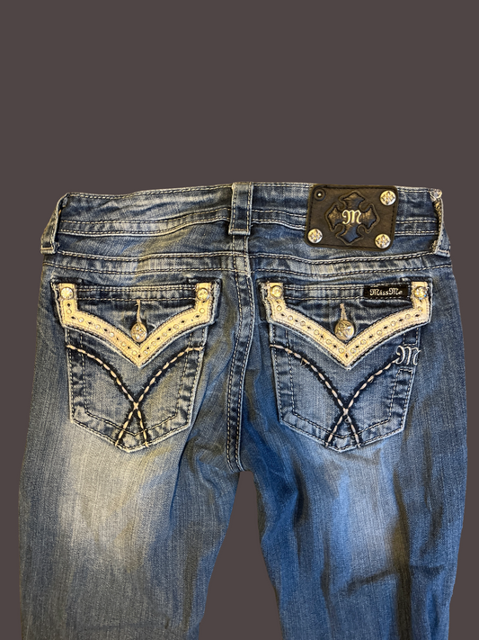 Miss Me Boot Jeans - Storlek 27 (S)
