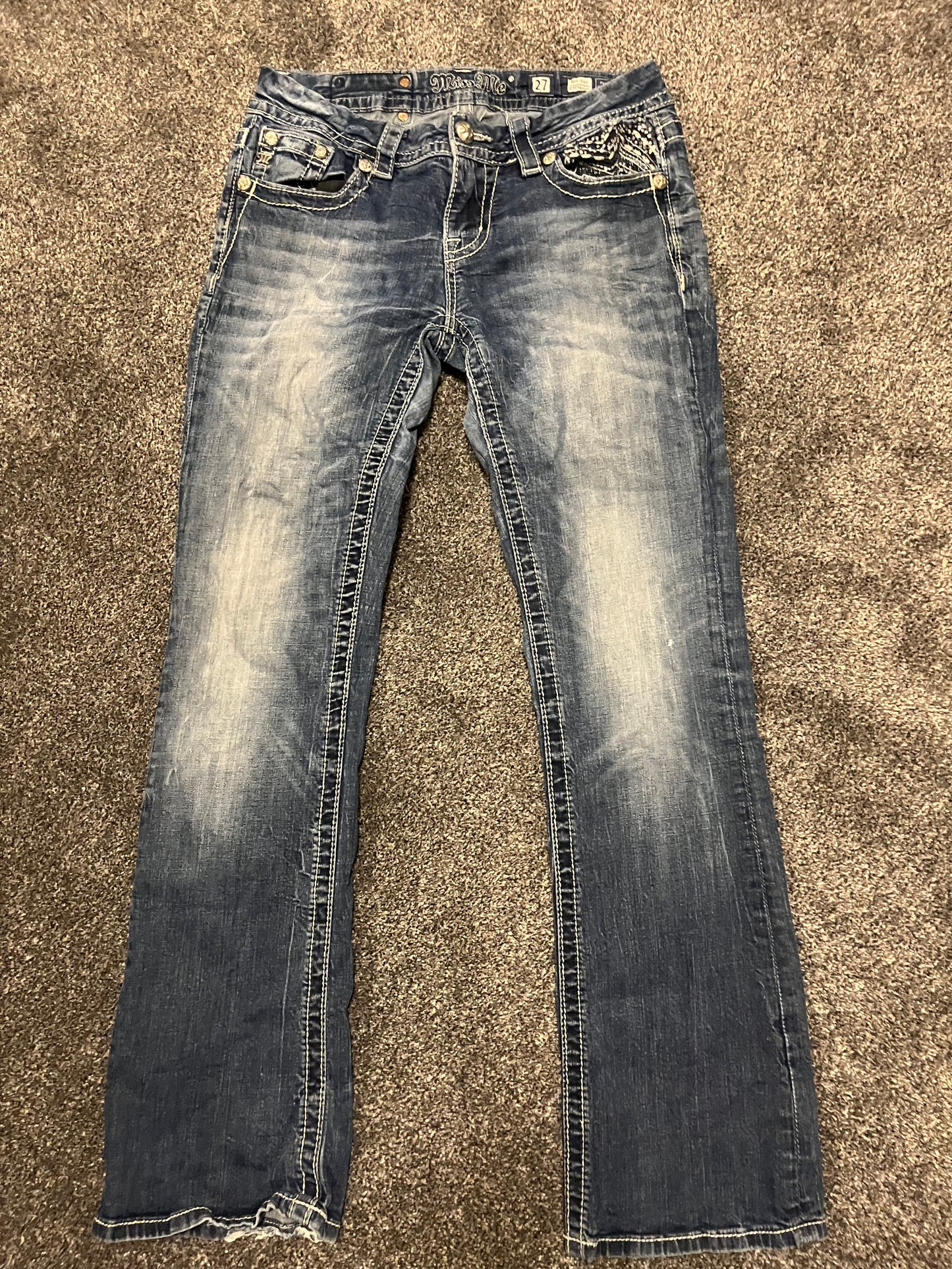 Miss Me Boot Jeans - Storlek 27 (S/M)