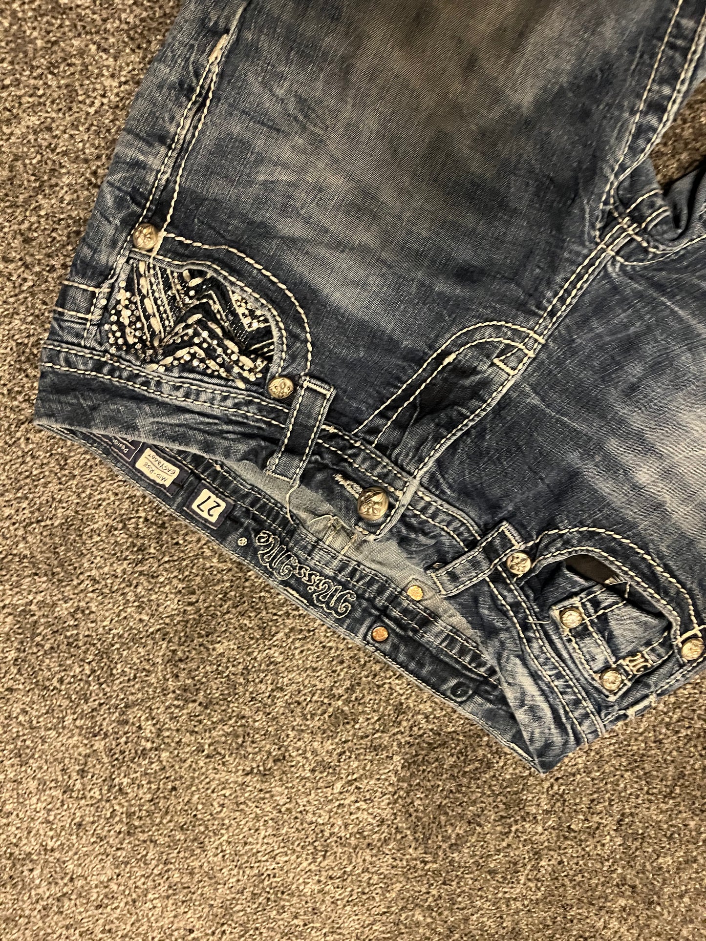 Miss Me Boot Jeans - Storlek 27 (S/M)