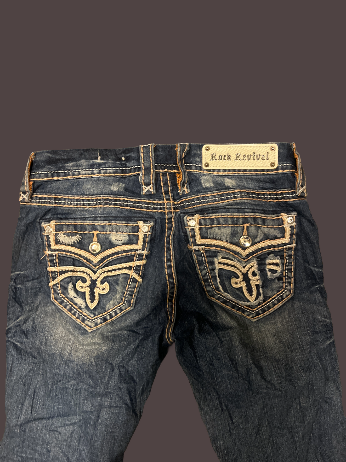 Rock Revival Crop Jeans - Storlek 27 (M)